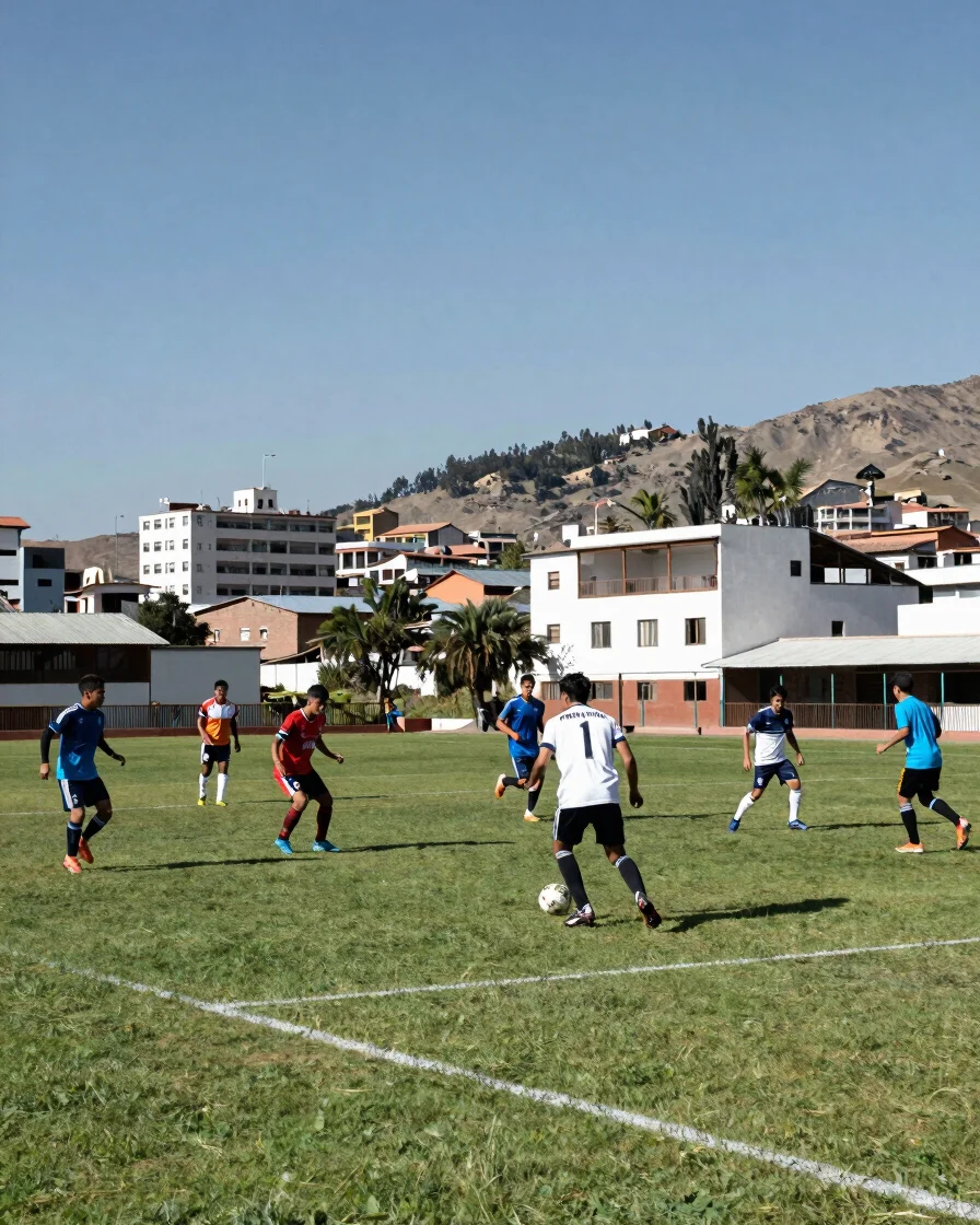 Documentary sports photography of an amateur football match on na